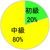 初級20%-中級80%-上級0%