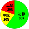 初級60%-中級20%-上級20%