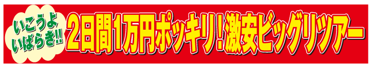 １万円ぽっきりツアー