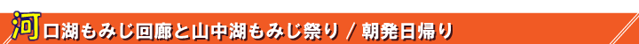 河口湖もみじ回廊タイトル