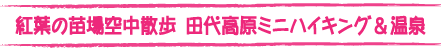 紅葉の苗場空中散歩タイトル