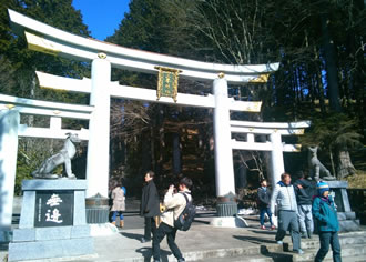 埼玉県にある三峯神社　三ツ鳥居（みつとりい）