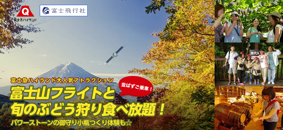 富士飛行社に待たずに乗ろう！富士山フライトとぶどう狩りバスツアーのPC版ヴィジュアル