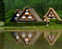 白川郷の合掌造り（イメージ）