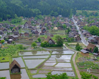 白川郷の集落（イメージ）