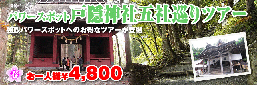 戸隠神社5社めぐりバスツアーのイメージ