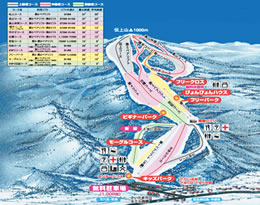 会津高原南郷スキー場ゲレンデMAP