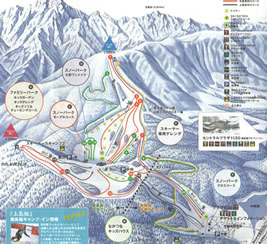 白馬さのさかスキー場ゲレンデMAP