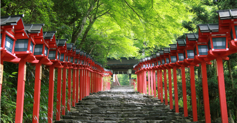 貴船神社と伏見稲荷の画像