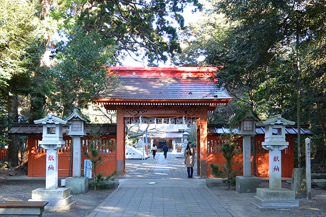 息栖神社・門