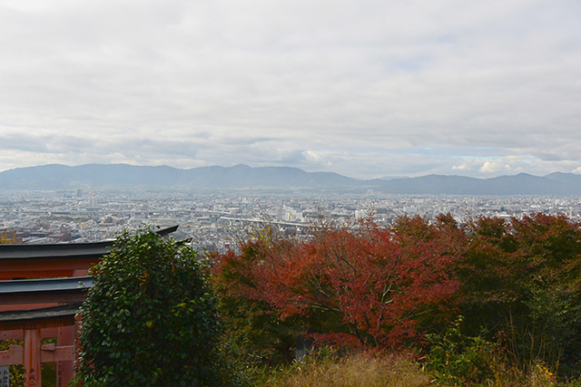 四ツ辻から京都の街を一望する