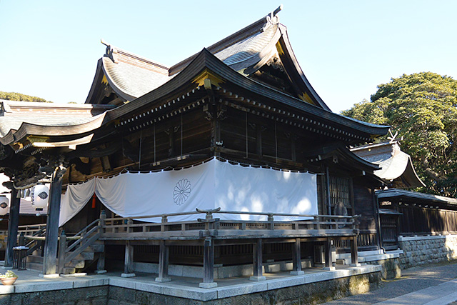 酒列磯前神社・拝殿と本殿