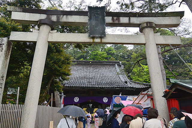 石浦神社の御朱印希望者の列