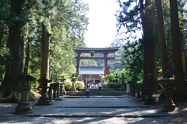 大鳥居と随神門