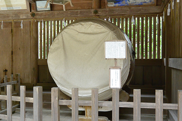 美保神社の大鼕（おおどう）