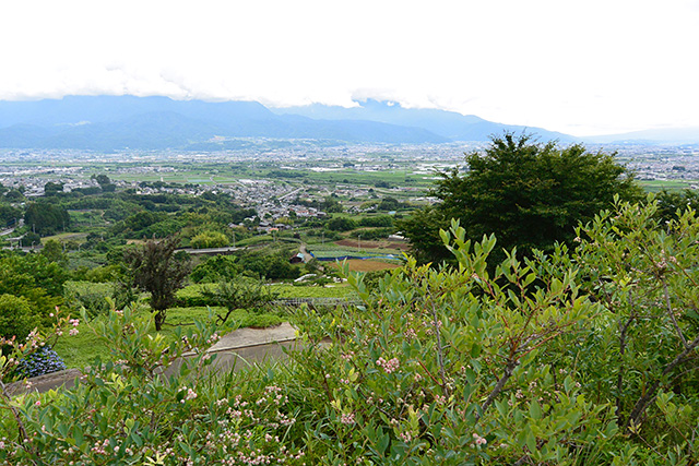 甲府盆地の眺望