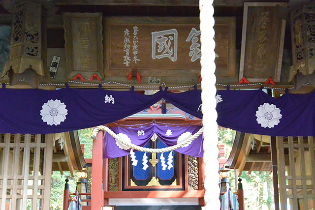 河口浅間神社の拝殿