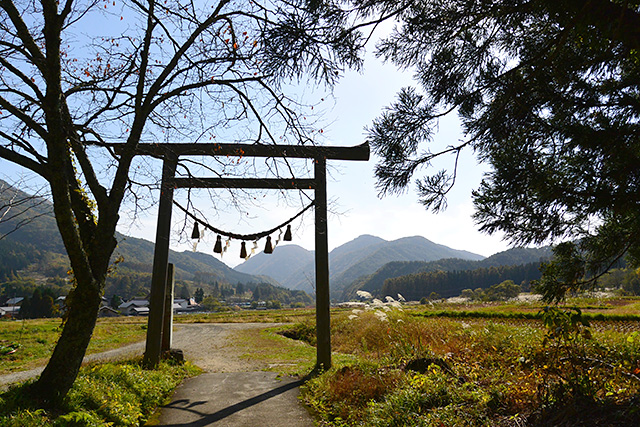 第二の鳥居から田園を望む