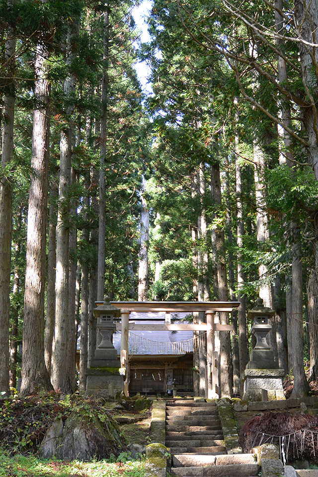 高倉神社・第三の鳥居と拝殿