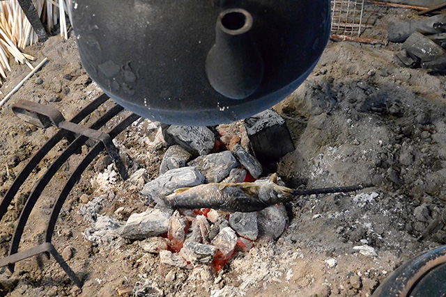 岩魚の炭焼き