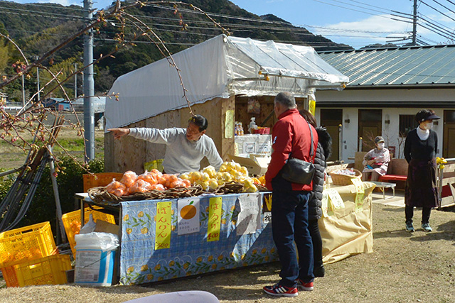 かわづいでゆ橋付近の柑橘屋