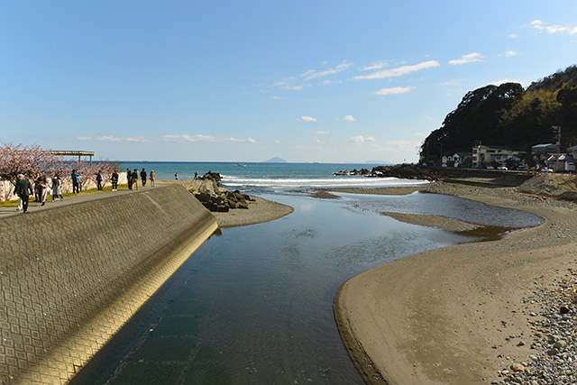 浜橋から見る河津海岸