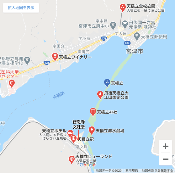 天橋立MAP