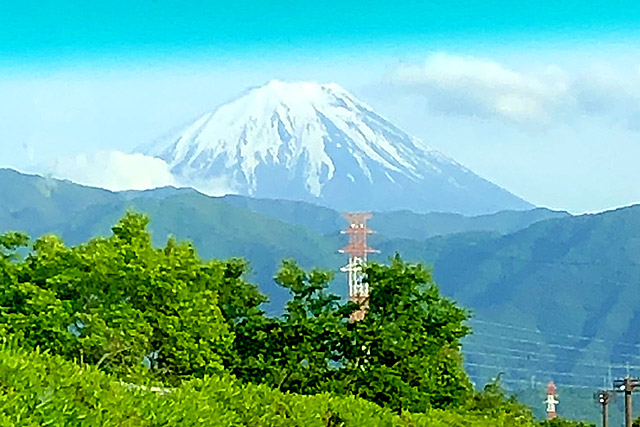 車窓・富士山