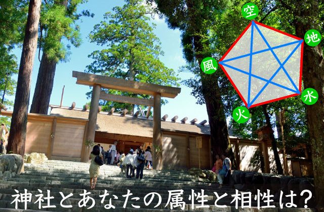 神社とあなたの属性と相性は？