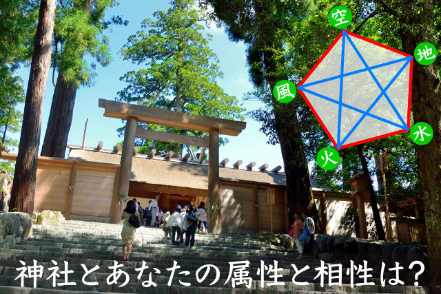 神社とあなたの属性と相性は？