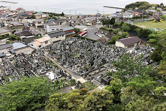 崖観音・観音堂の眺望