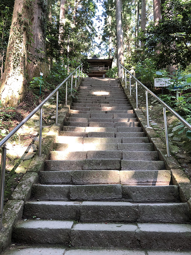 鷲子山上神社・フクロウの石段