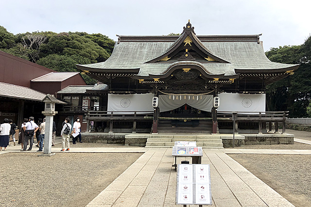 酒列磯前神社の拝殿