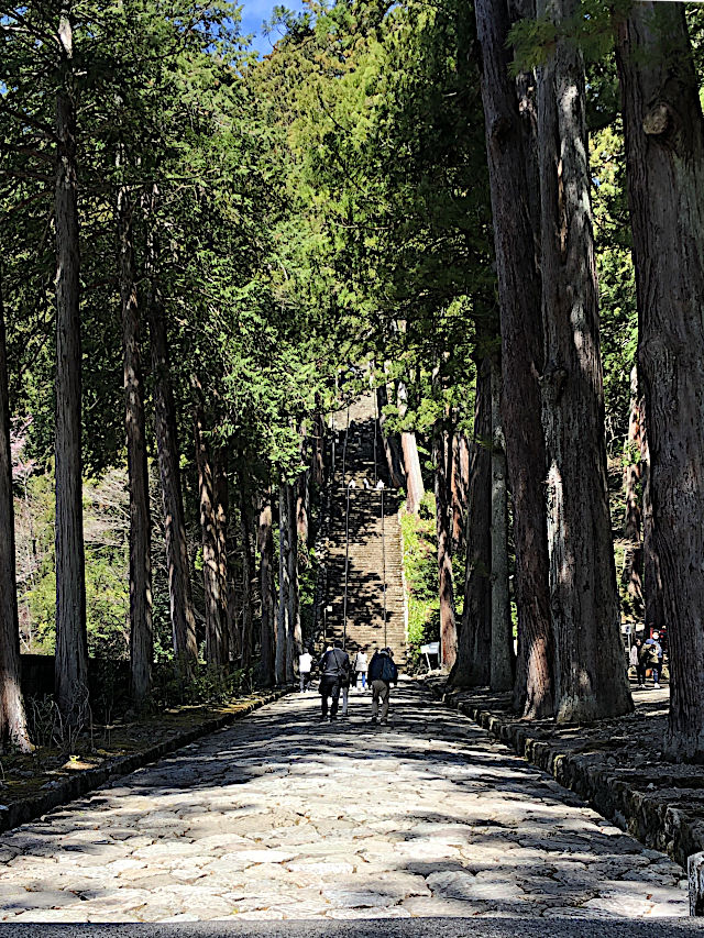 身延山久遠寺の菩提梯