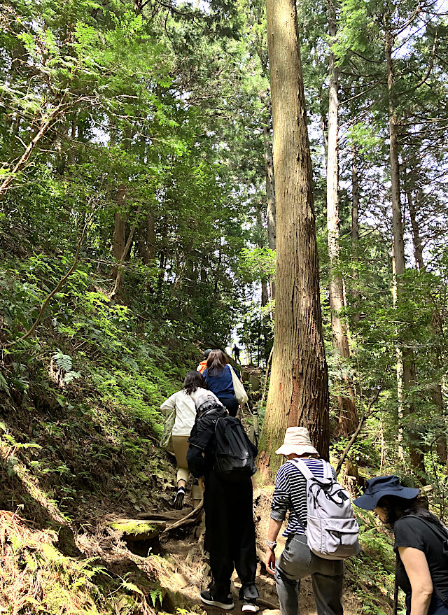 御岩山の山頂へ