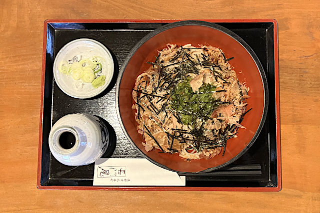 長門屋の野沢菜そば