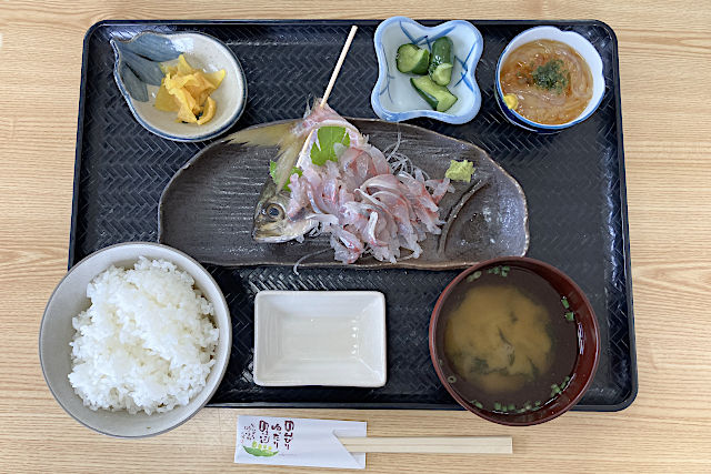 あじ刺し定食
