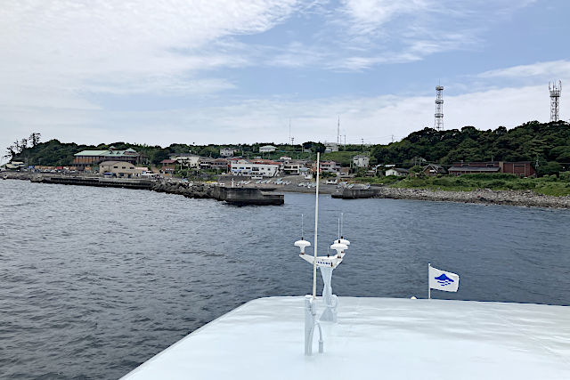 初島港の到着