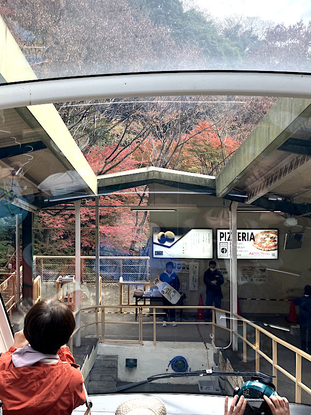 ケーブル車からの眺望