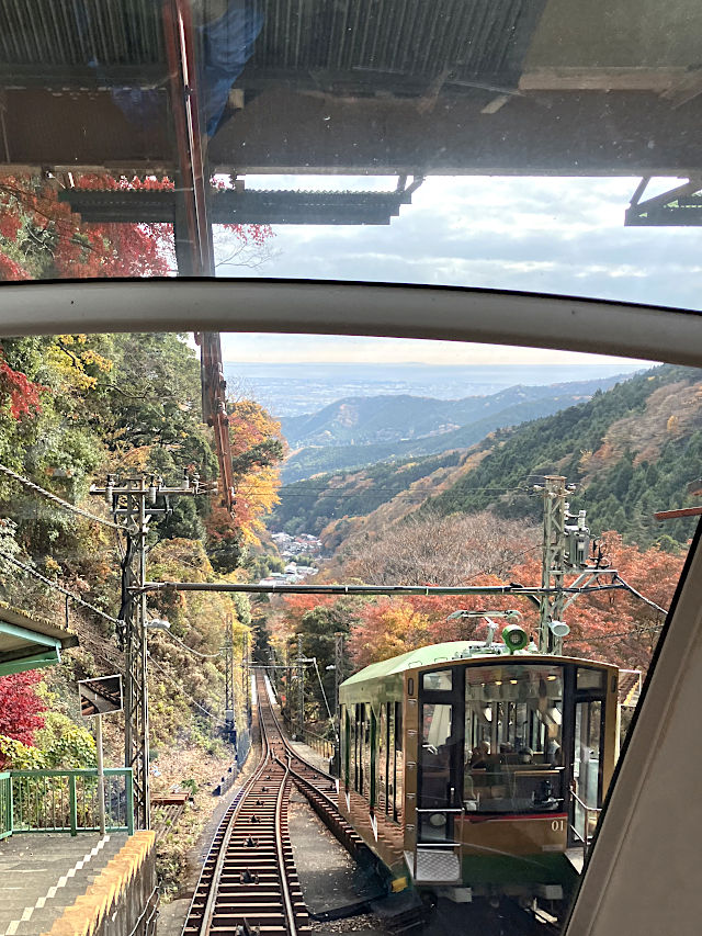 ケーブル車からの眺望