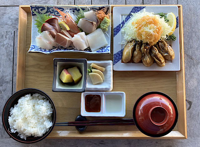 牡蠣バター御膳