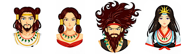 大国主命／事代主神／素盞嗚尊と稲田姫命