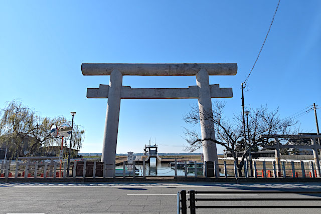 息栖神社の一之鳥居