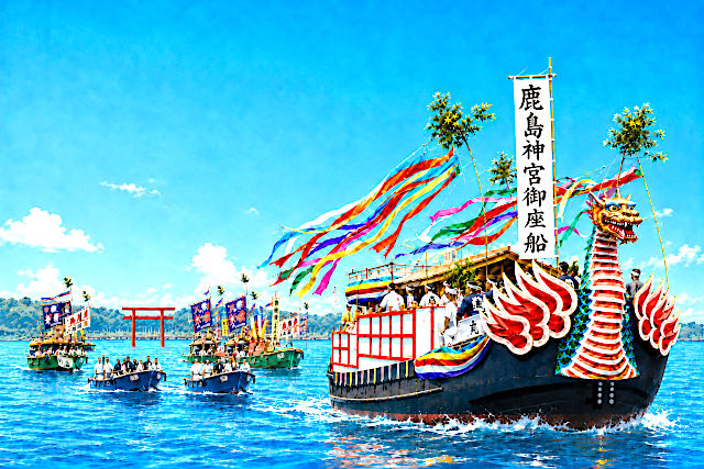 鹿島神宮の龍頭船