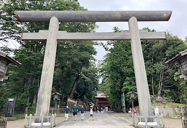 鹿島神宮の入口 大鳥居