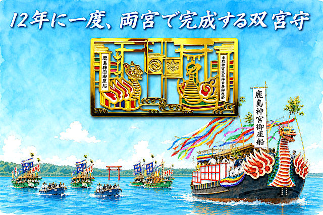 鹿島神宮と香取神宮の双宮守とは？合体お守りが人気の理由と2026年式年