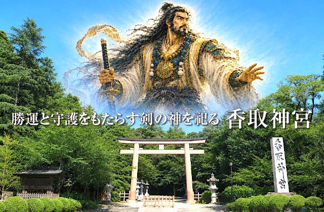 勝運と守護をもたらす剣の神を祀る香取神宮