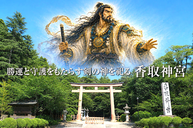 勝運と守護をもたらす剣の神を祀る香取神宮