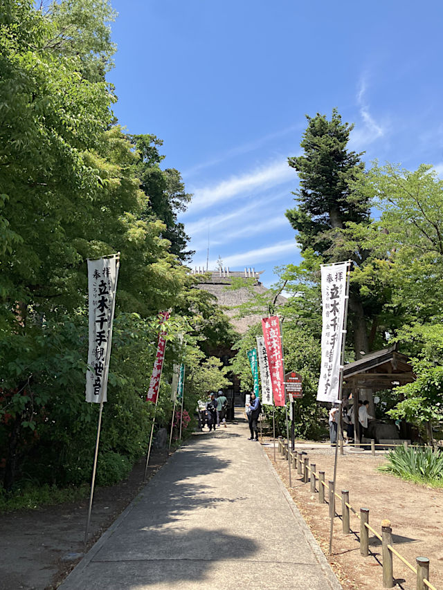 恵隆寺立木観音堂・参道