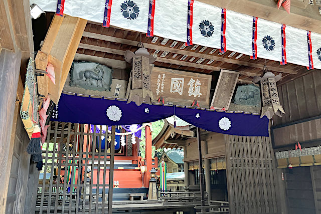 河口浅間神社の拝殿